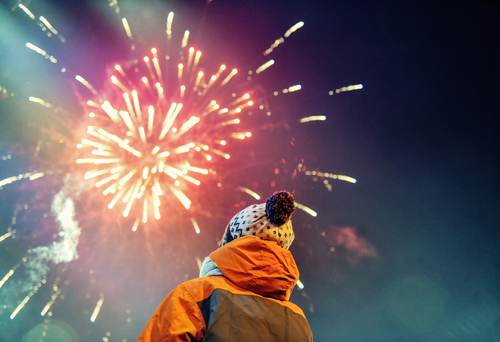 Lesiones causadas por fuegos artificiales defectuosos